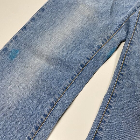 Dirk Bikkembergs Slim Straight Leg Light Wash Button Fly Jeans mens size 32x28 - Picture 3 of 10